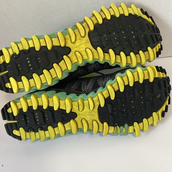 Adidas vigor trail running shoes size 6 black and teal sneakers - Picture 7 of 8